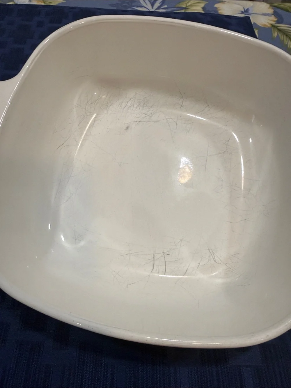 Corningware Blue Cornflower 1 Quart Blue Lettering